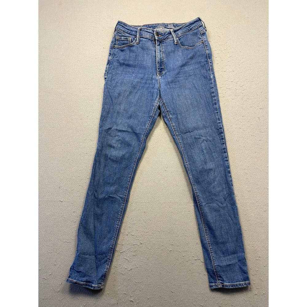Old Navy Rockstar Super Skinny Cotton Blend Blue Size 8 W28 Womens